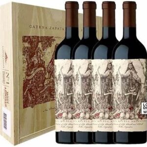 Vinho Catena Zapata Malbec Argentino 4 Und Caixa De Madeira