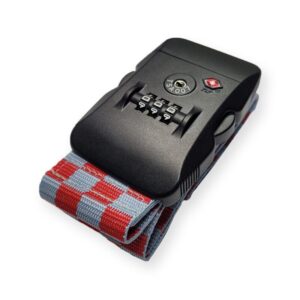 Cadeado Para Case Transbottle Fita Vermelha Segredo Numérico TSA